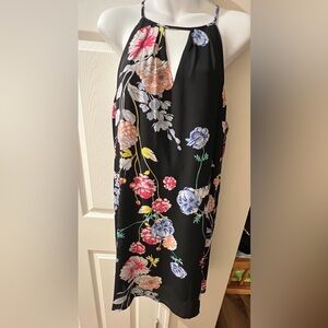 Candie’s Floral Dress Sleeveless Keyhole Women Juniors (Size: Large)